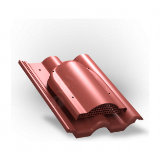 Вентилятор подкровельного пространства Wirplast Tile P60 285x210 мм красный RAL 3009